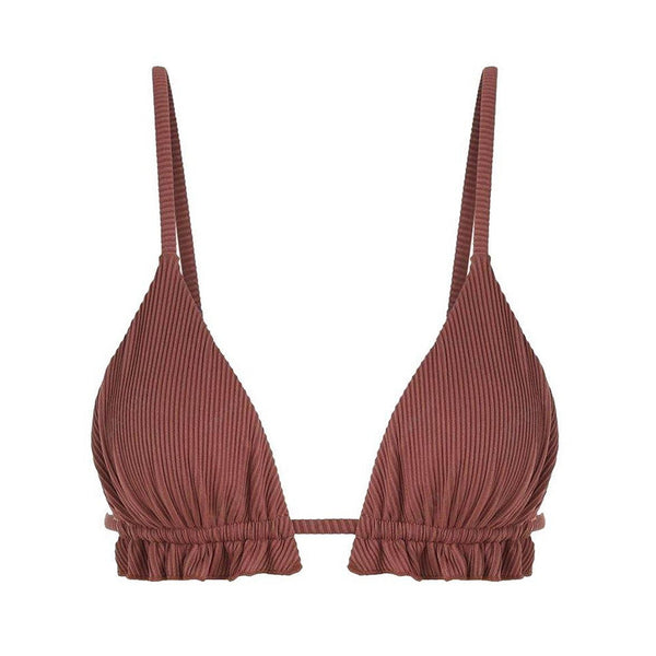 Горнище на бански от рипс, кафяв, M/38