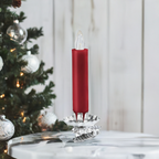 12 LED Christmas tree candles, red 