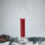 12 LED Christmas tree candles, red 