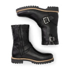 Men's genuine leather boots with wool lining Travelin Silkeborg