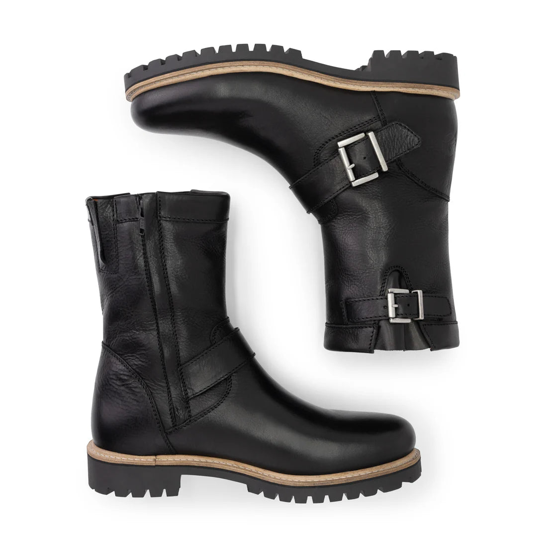 Men's genuine leather boots with wool lining Travelin Silkeborg