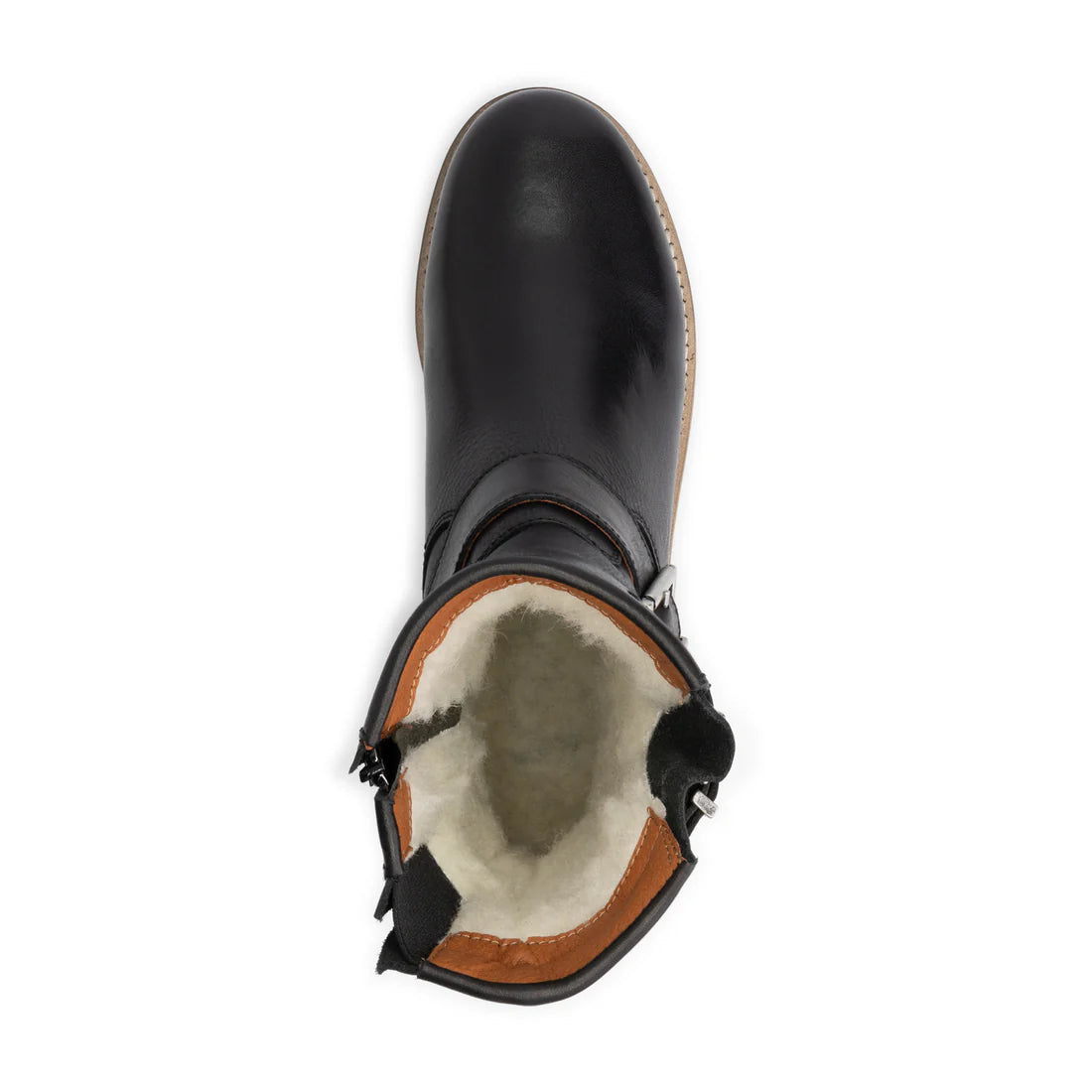 Men's genuine leather boots with wool lining Travelin Silkeborg