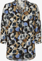 Cartoon Women's loose dress/tunic with colorful print