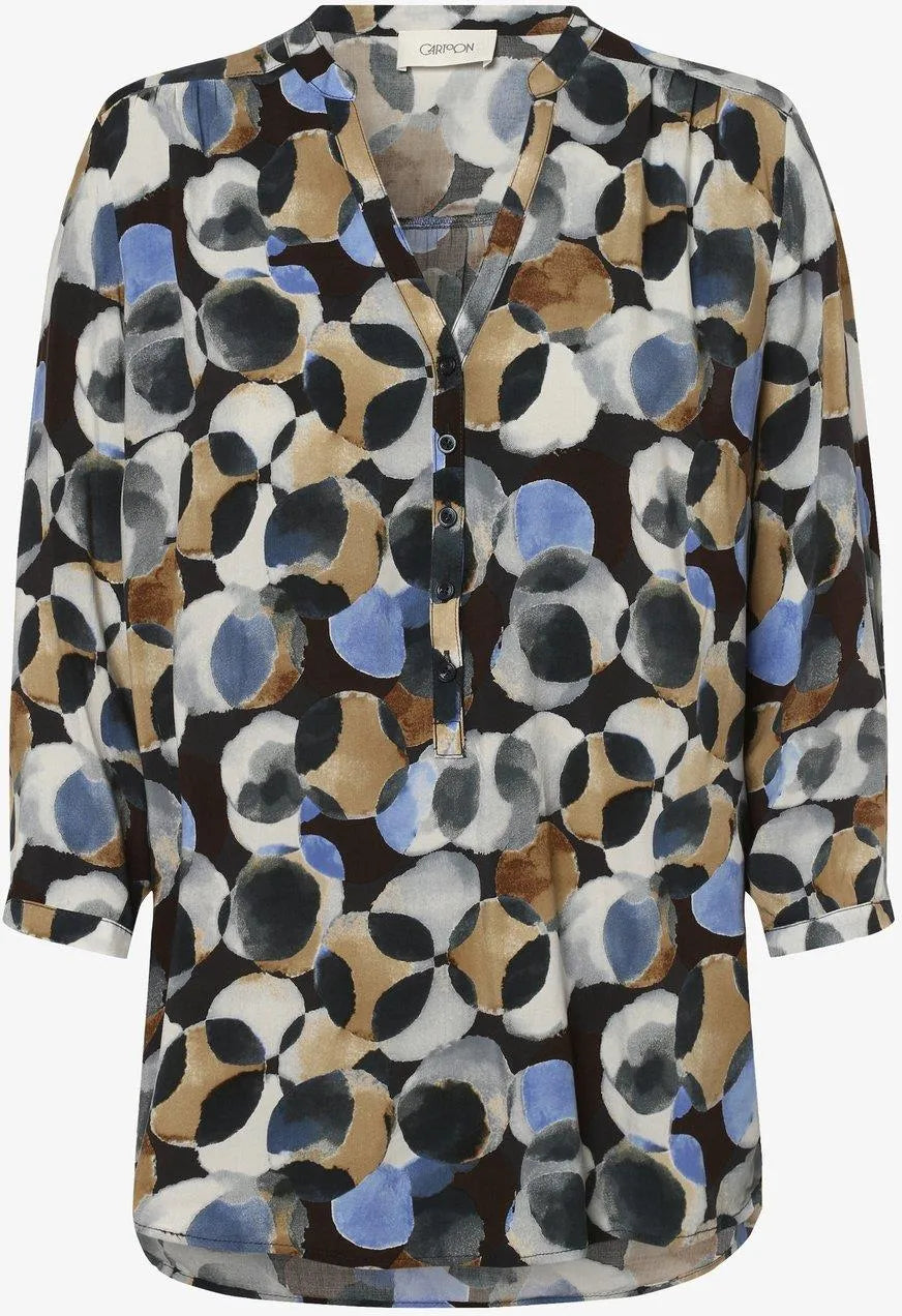 Cartoon Women's loose dress/tunic with colorful print