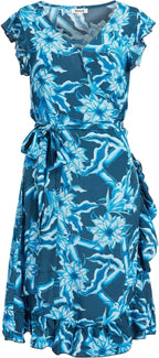 Khujo floral summer dress, blue