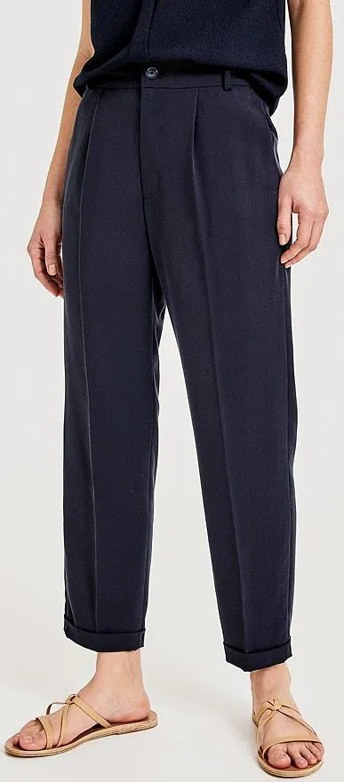 Women's trousers OPUS "Majoola", navy blue