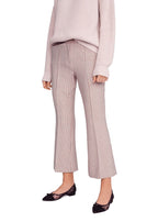 Riani Women's 7/8 high-waisted trousers, checked-pink