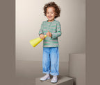 Children's cotton blouse with long sleeves, multi-colored 