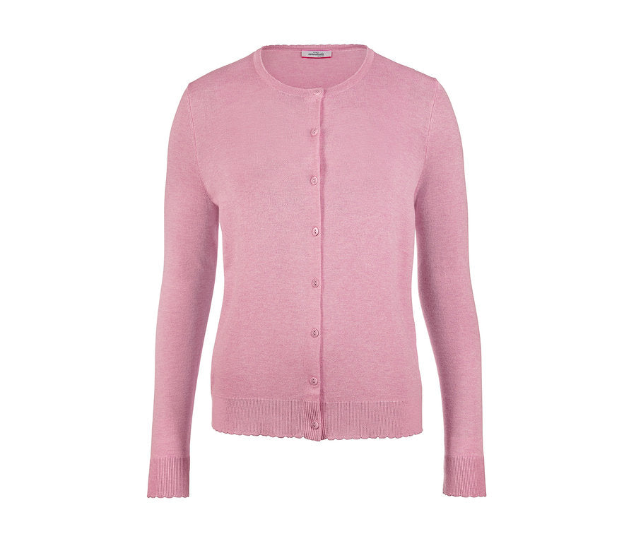 Women's fine knit cardigan, ecru 