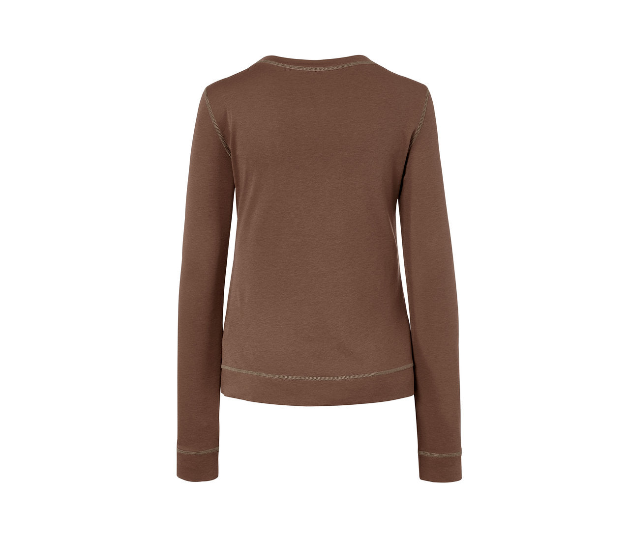 Cotton sports blouse with long sleeves, nude color 
