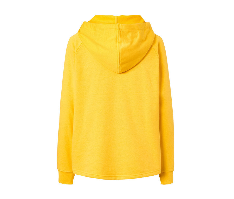 Спортен памучен суитчърт с дълъг ръкав, жълт