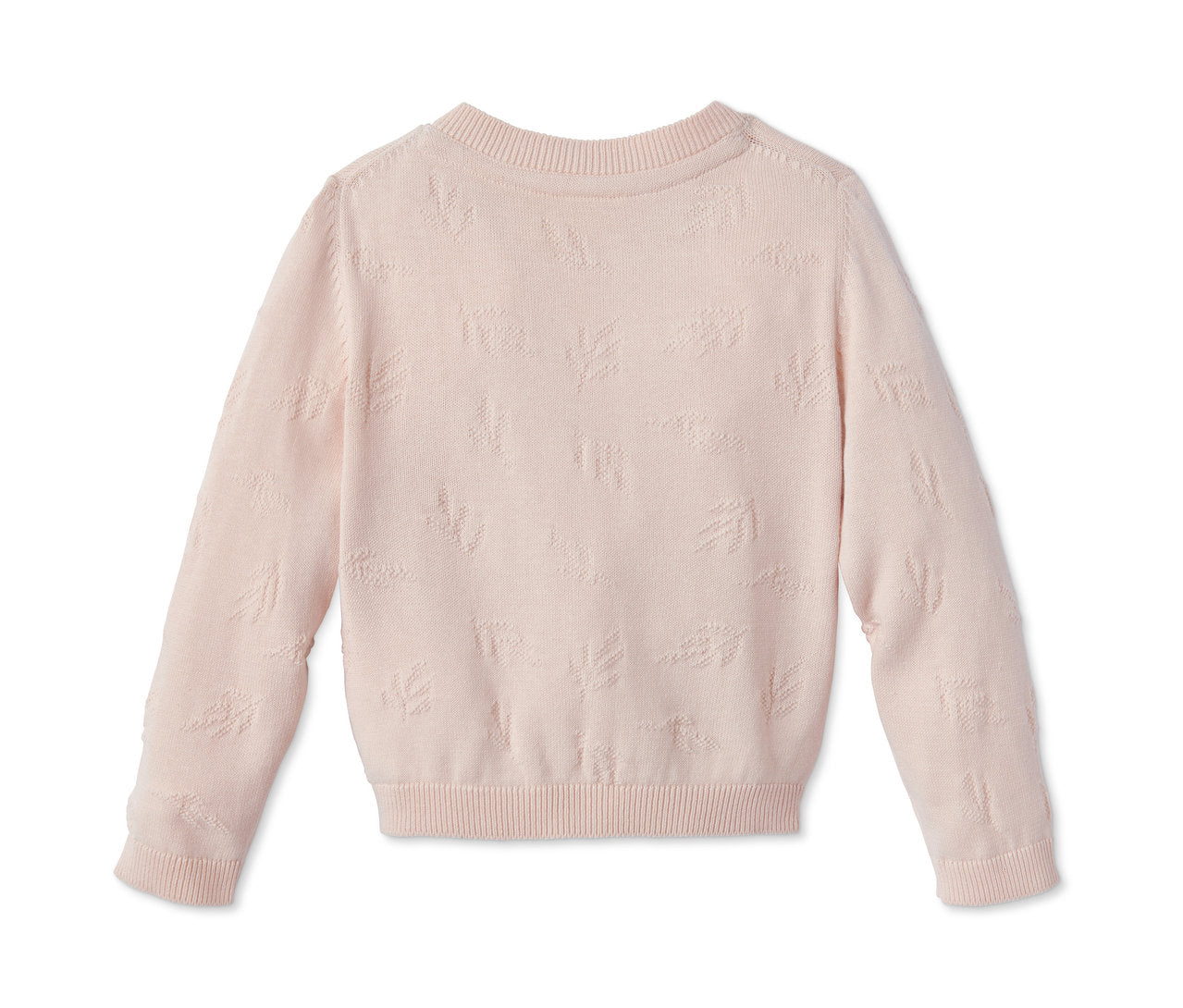 Cotton children's cardigan made of fine knit, pink 