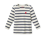 Set of 2 children's long-sleeved T-shirts, blue 
