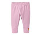 Set of 5 children's elastic cotton leggings 