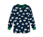 Set of 2 children's long-sleeved T-shirts, blue 