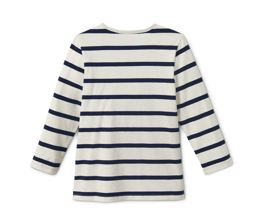 Set of 2 children's long-sleeved T-shirts, blue 