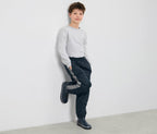 Children's waterproof trousers with reflective tape 