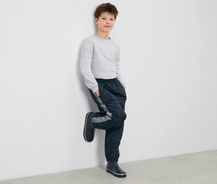 Children's waterproof trousers with reflective tape 
