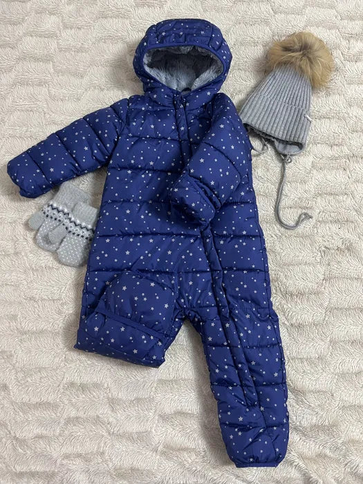 Disney Baby Children's plush jumpsuit with Mickey Mouse print, black