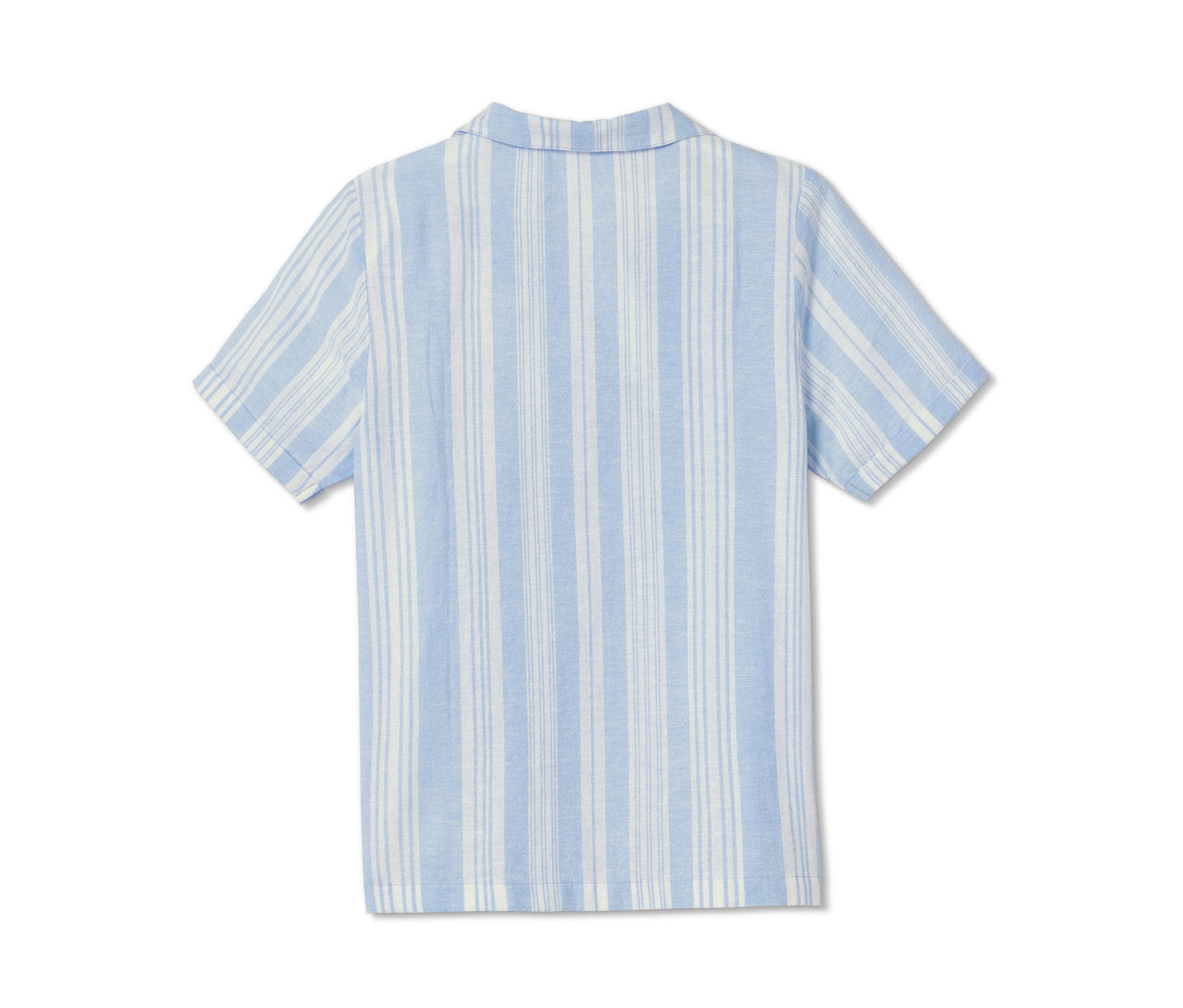 Children's short-sleeved shirt made of cotton and linen 