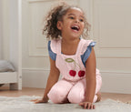 Organic cotton and linen jumpsuit for girls 