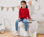 Children's vest with beautiful embroidery, blue 
