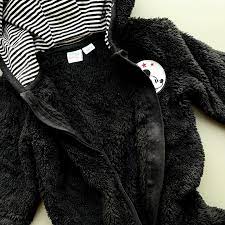 Disney Baby Children's plush jumpsuit with Mickey Mouse print, black