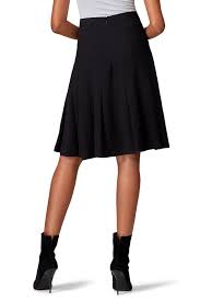 Urban CoCo Women's flared knee-length skirt, black