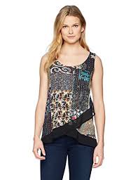 Desigual Дамски потник в асиметрична форма, разноцветен