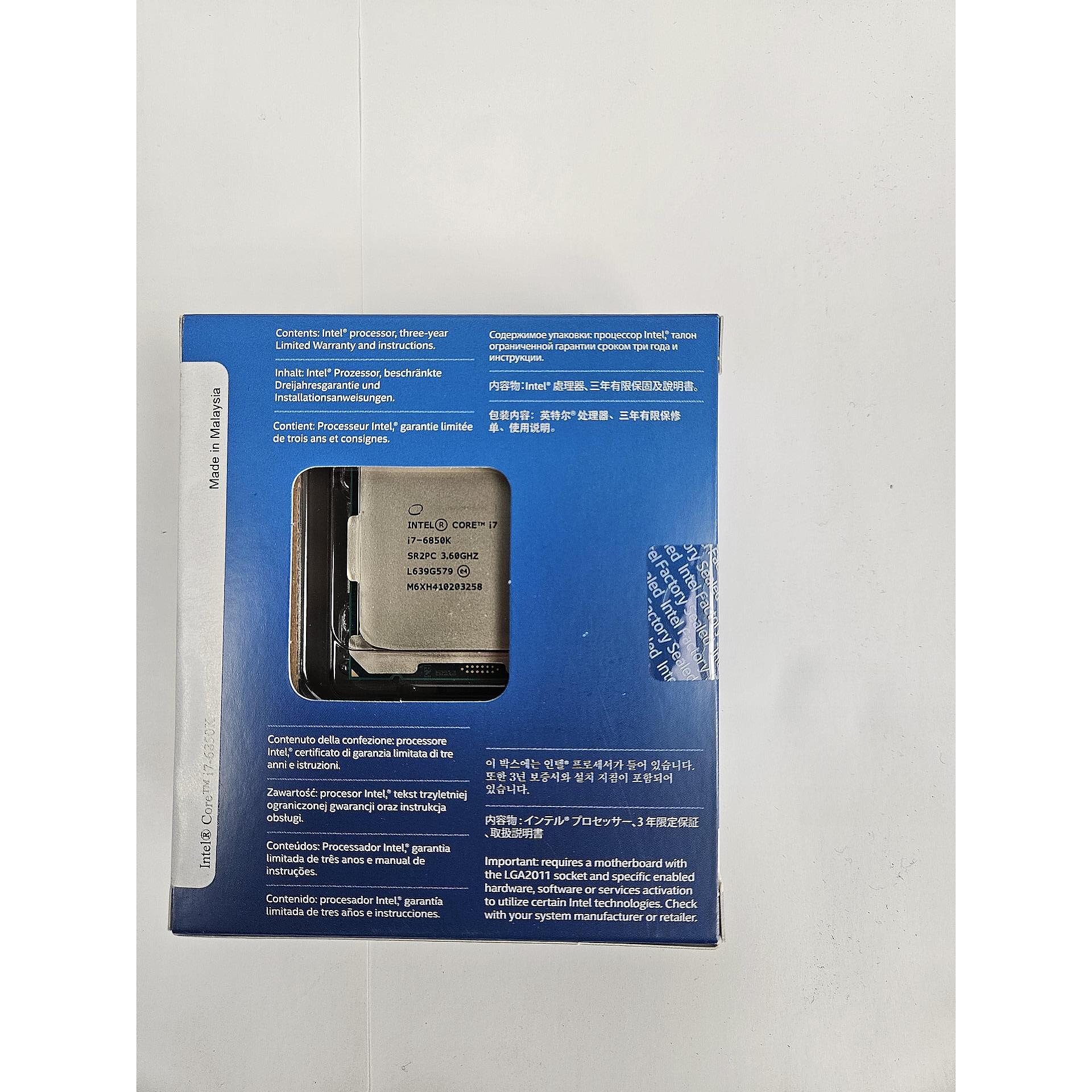 Intel Boxed Core i7-6850K Processor (15M Cache, up to 3.80 GHz) FC-LGA2011