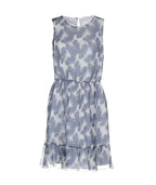 Blugirl Folies Women's flared dress, white with leaf print