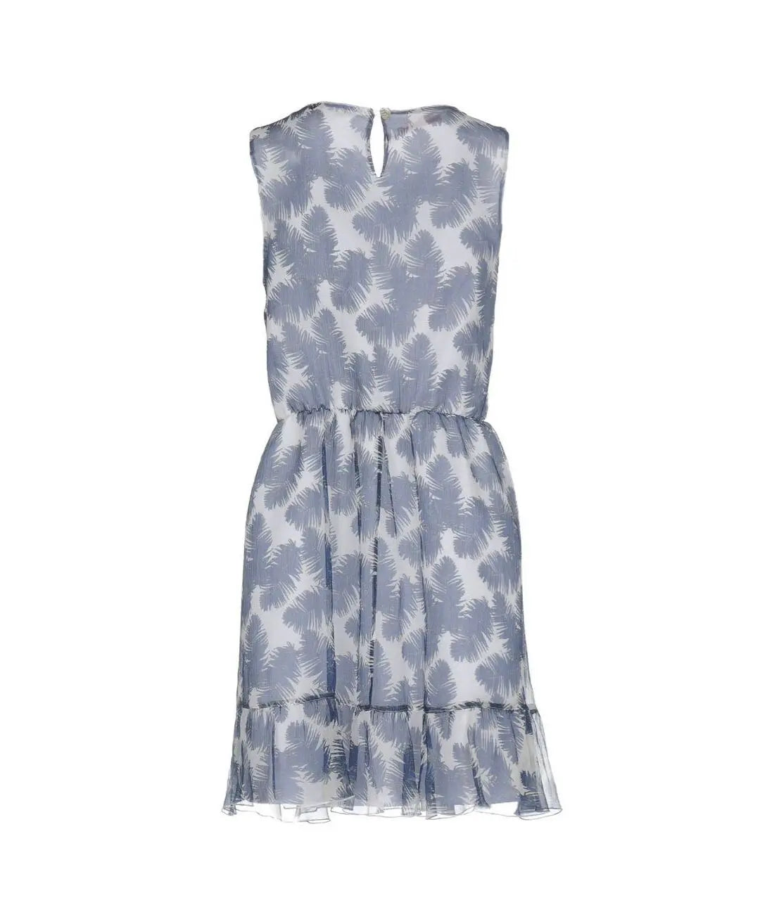 Blugirl Folies Women's flared dress, white with leaf print