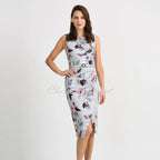 JOSEPH RIBKOFF Sleeveless floral dress