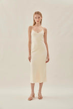 Marc O'Polo Women's cotton dress with straps, color "Ivory"