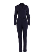 Women's knitted elegant jumpsuit Nife, dark blue