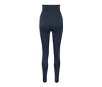 Set of 2 cotton maternity leggings, black and dark blue 