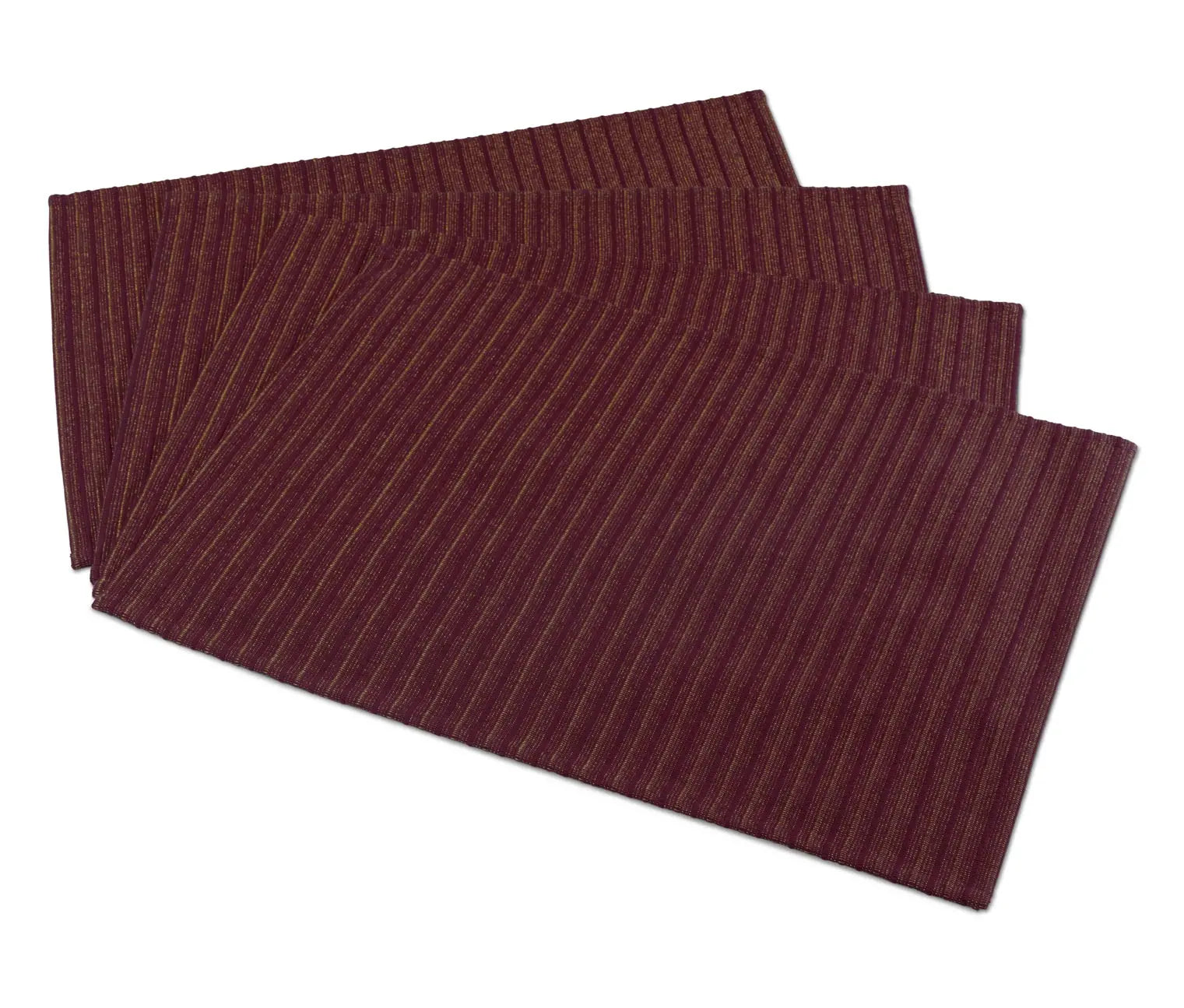 Комплект 4 броя ку?
ненски памучни подложки, тъмно червени