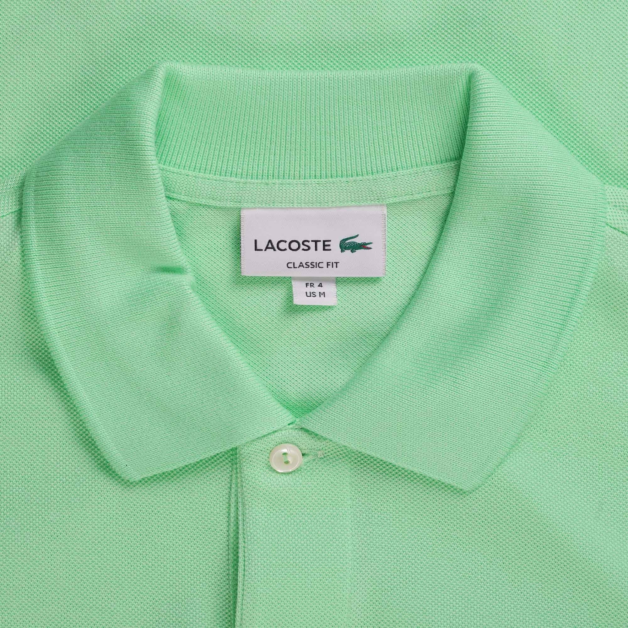 LACOSTE Children's cotton T-shirt with logo, green/turquoise