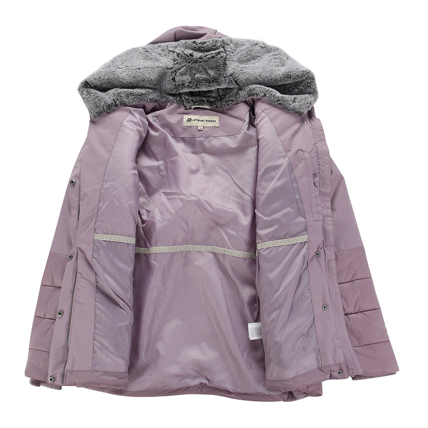 ALPINE PRO GABRIELLA 4 women's sports waterproof jacket with PTX membrane, rose ash color