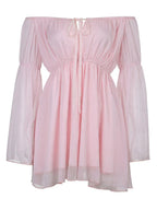 Women's summer mini dress/tunic Nia, pink
