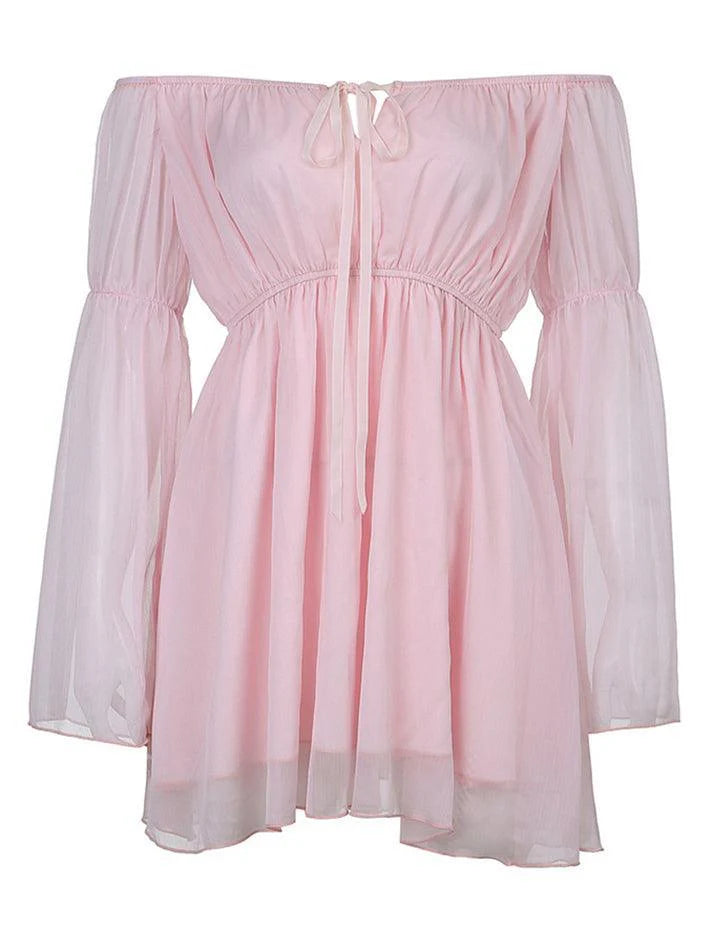 Women's summer mini dress/tunic Nia, pink