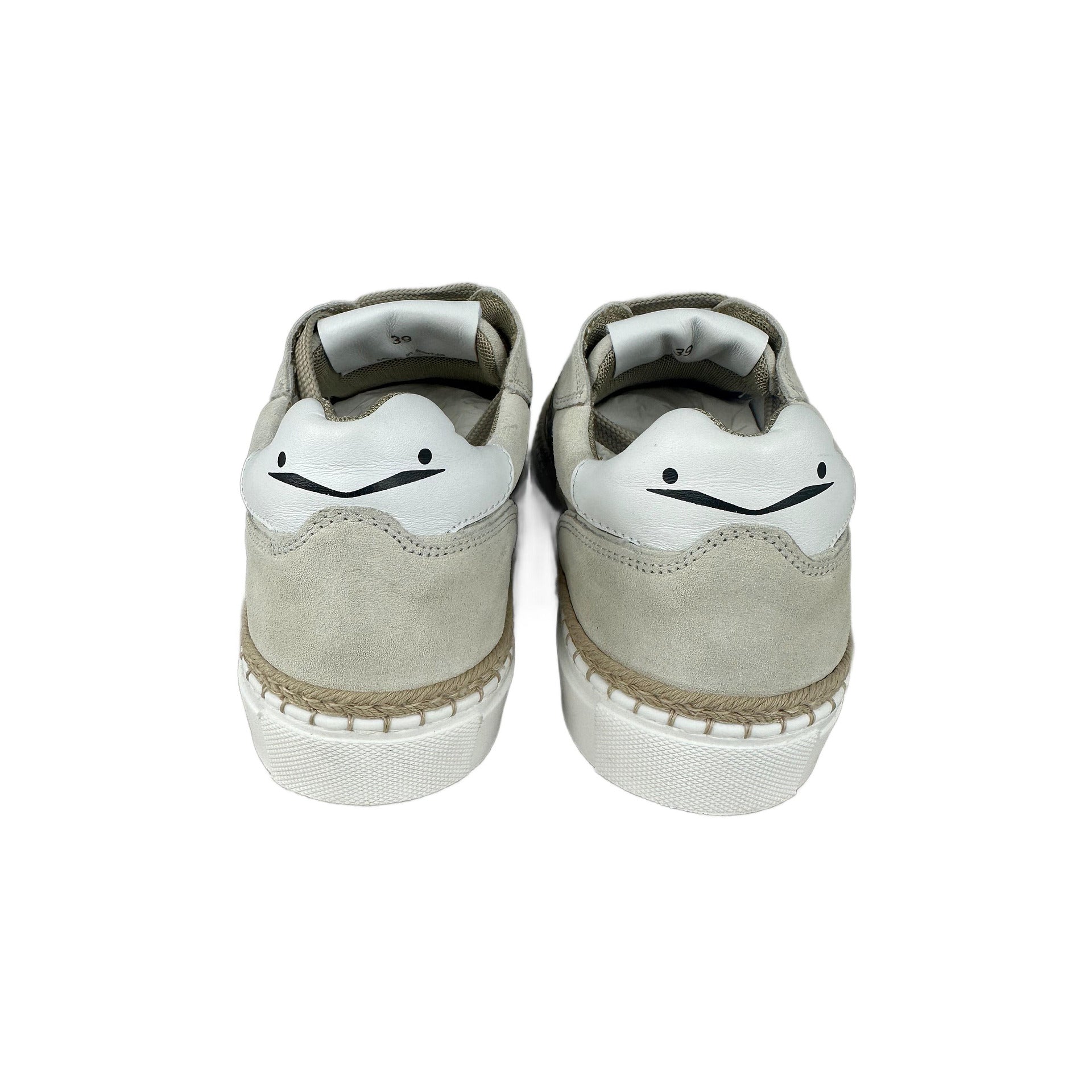 Luxury suede sneakers Voile Blanche, beige