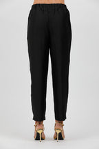 Women's trousers with elastic belt ALPHA STUDIO