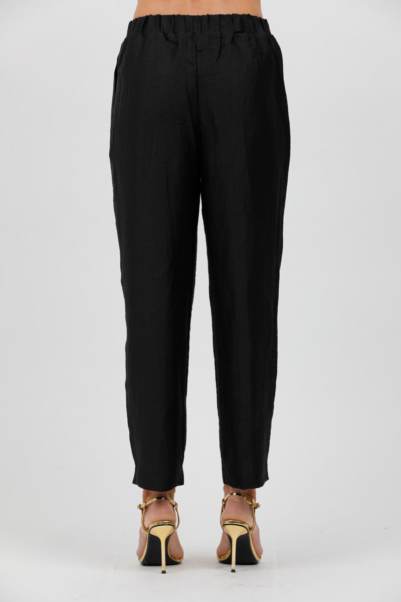 Women's trousers with elastic belt ALPHA STUDIO