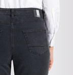 MAC JEANS MELANIE Women's cotton jeans in classic straight cut, gray 