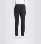 MAC JEANS MELANIE Women's cotton jeans in classic straight cut, gray 