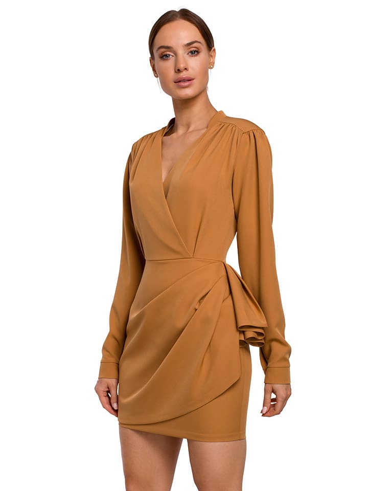 Made of Emotions Women's elegant dress, brown