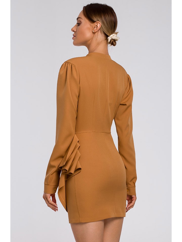Made of Emotions Women's elegant dress, brown