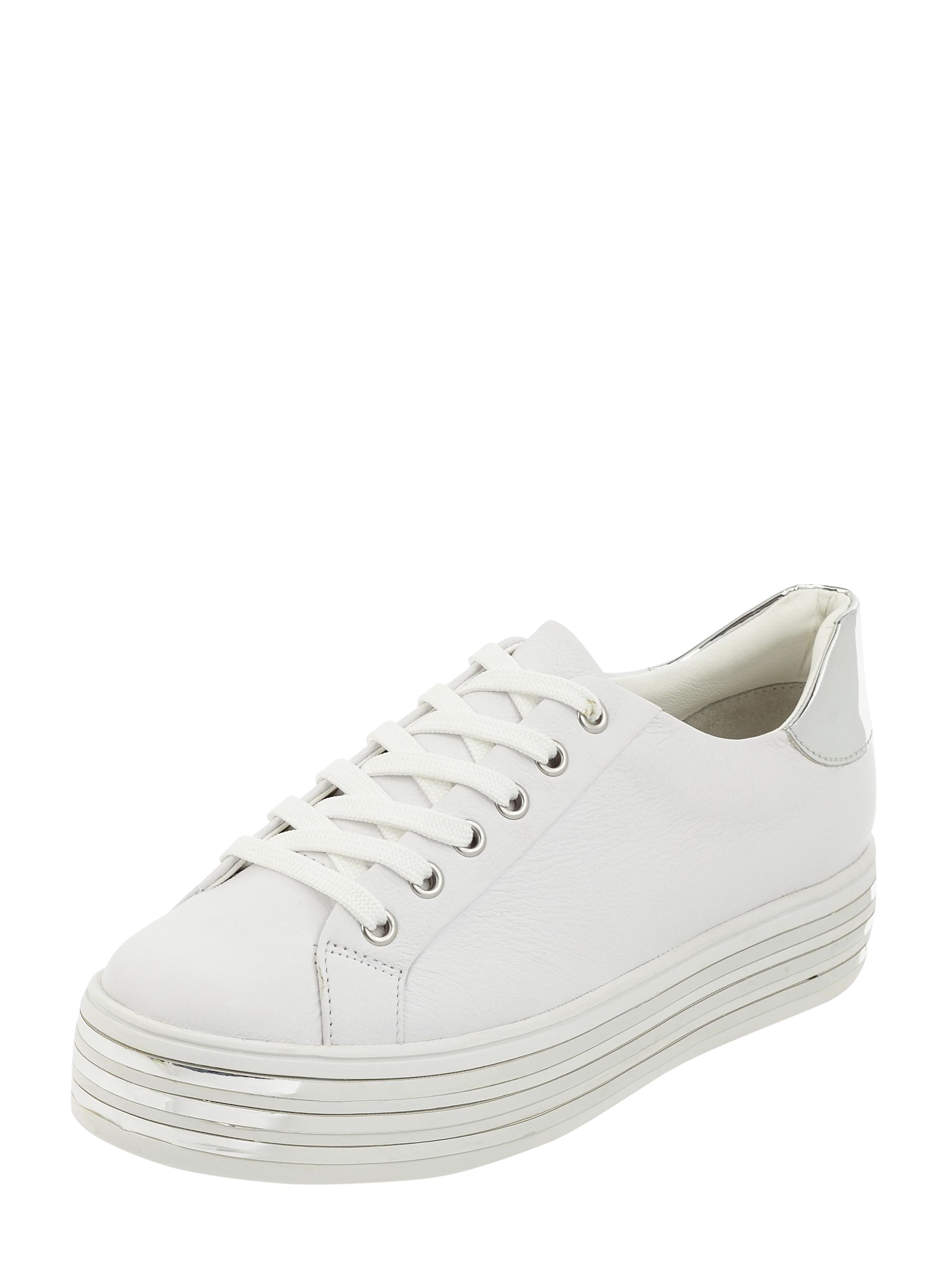 Tizian platform sneakers made of genuine leather, white