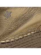 Marc O'Polo Women's genuine leather espadrilles, golden 